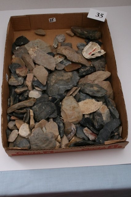 Box of Scrappers, Knives, Broken Points