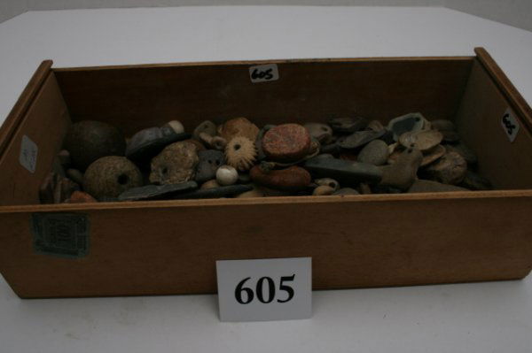 Job Lot Contmeporary Artifacts: Group of 130 Mostly Contemporary Pendants, Gorgets, Effigies, Pebble Pendants and Pre-Columbian Items