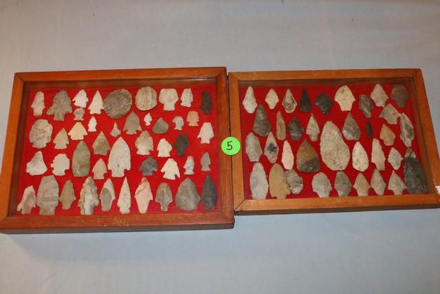 (2) Frames approx. 75 Surface Find Arrowheads (1 of 3)
