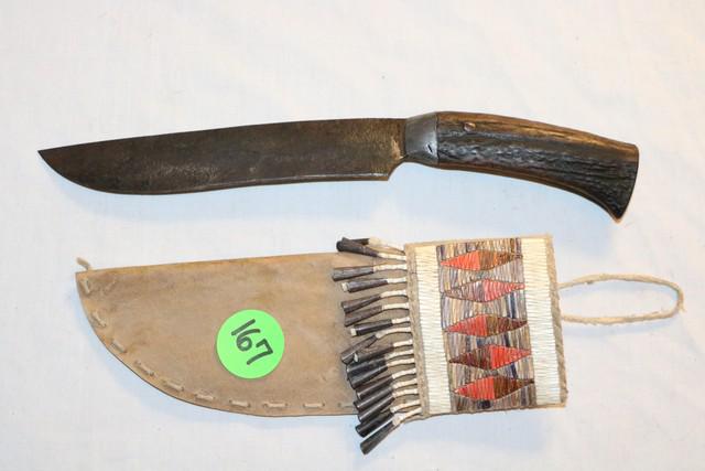 Quilled on Rawhide sheath (1 of 2)