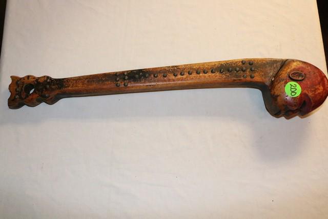 Carved Human Effigy Ball Club (1 of 3)