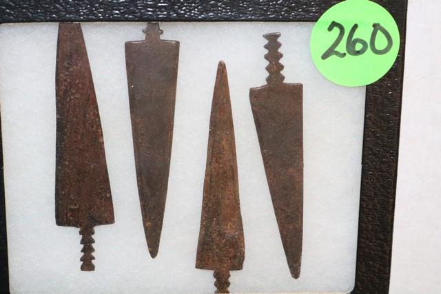 Four Large Plains Arrow Points (1 of 1)