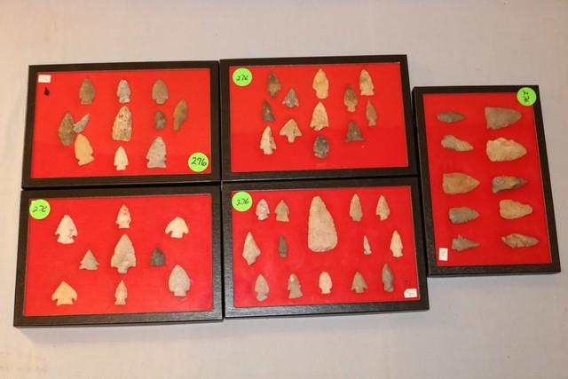 (5) 8 x 12 Frames of Arrowheads (1 of 6)