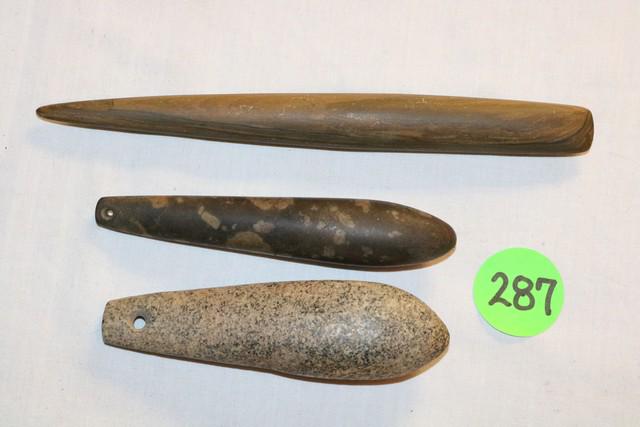 2 Hardstone Pendants, slate pick (1 of 2)