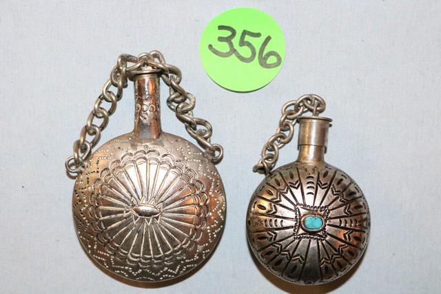 2 Navajo Silver Canteens (1 of 1)