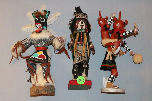 3 Highly Detailed Large Kachina Dolls (1 of 1)