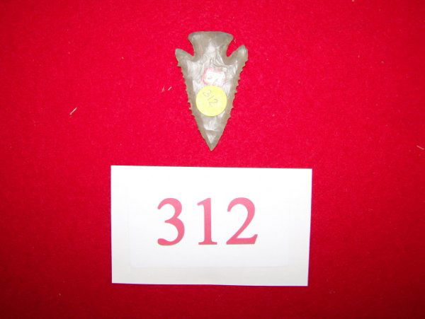 Lost Lake Point: 1-3/4" x 3" Lost Lake point with highly serrated edges. This is a nice one, #34.