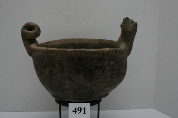 Cat Serpent Effigy Jar