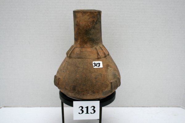 5 1/2" x 7 1/2" Engraved Bottle: 5 1/2" x 7 1/2" Engraved Bottle with Fillets from the Collier Place near Caddo Gap Mont. Co. Ark. (minor crack and one set of fillets glued on)