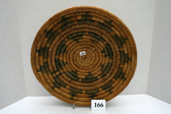 Navajo Wedding Basket: 13 1/2" Navajo Wedding Basket – purchased at baby Rock Trading Post 1970 – ex. Heller Collection