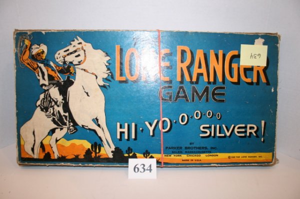 Lone Ranger Game: Parker Brothers Lone Ranger Game "1938"