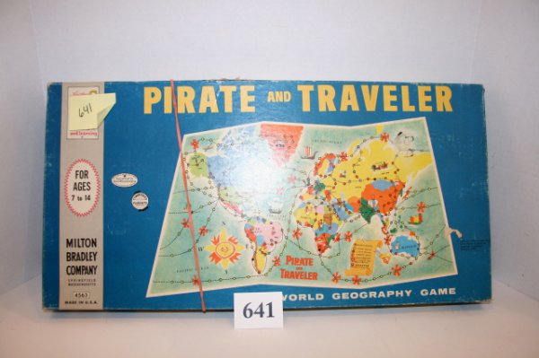 Pirate & Traveler Game: Milton Bradely Pirate & Traveler Game – "1960"