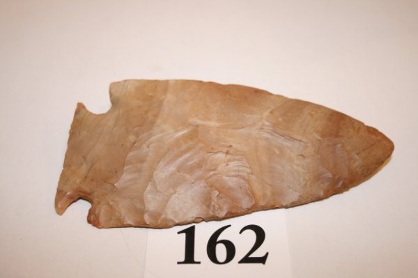 5 3/16" Corner Notch Point: 5 3/16" Corner Notch Point of Carter Cave Flint Ashland Co. Ohio – ex. Norm Grogitsky Collection