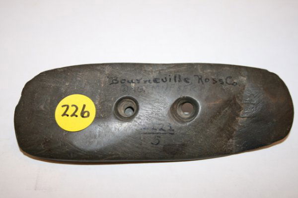 Slate Gorget: Slate Gorget – Ex. Meuser 2222 over 5 – 5 1/4" Ross Co. Ohio