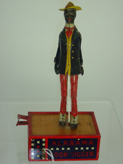 Lehman Alabama Coon Jigger wind up: Lehman Alabama Coon Jigger wind up – very good paint – mechanism needs attention.