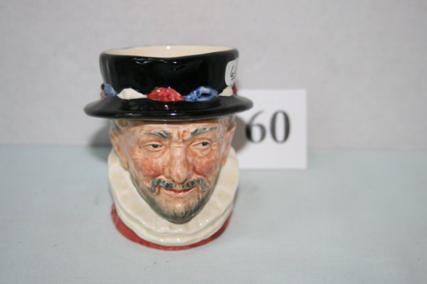 Royal Doulton "Beefeater" Toby jug: Royal Doulton "Beefeater" Toby jug-3 ½ in. # 5193