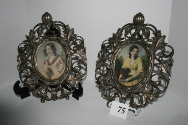 Two Bronze picture frames: Two 9 ½" X 11 ½" Bronze picture frames