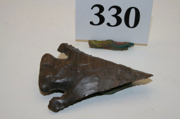 Lost Lake Point: 2 3/4" Lost Lake Point of Ft. Payne Chert found by Bill Birmingham in Hardin Co. Tenn. – has Davis, Dickey and Partain C.O.A.'s