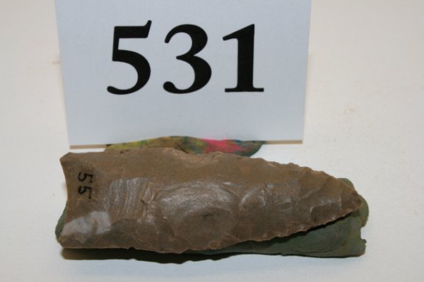 Hornstone Cumberland Point: 2 5/16" Hornstone Cumberland Point – Kentucky – Davis C.O.A.