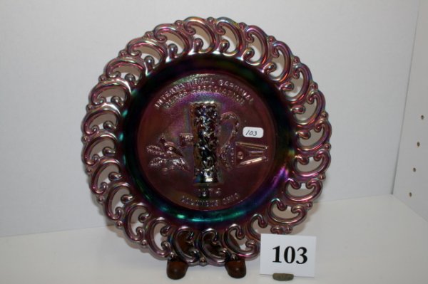 ICGA 1974 Ohio Plate: ICGA 1974 Columbus, Ohio Plate – Purple Iridescent