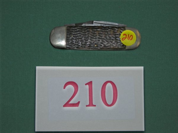 KNIFE: Rare Marshall Wells & Co., 4 ¼" closed, bone handle Rope knife