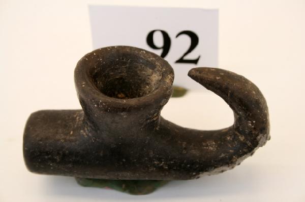 3 3/8" Ceramic Effigy Pipe: 3 3/8" Ceramic Effigy Pipe found in Garland Co. Ark. – Broken, Glued