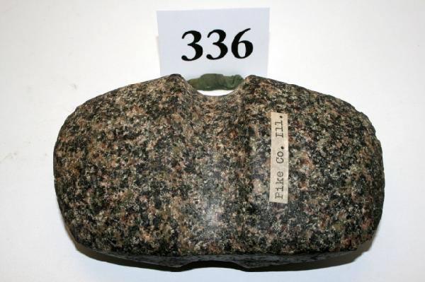 Double Bitted Axe: 5 1/8" Speckled Granite Double Bitted Axe – Pike Co. Ill.