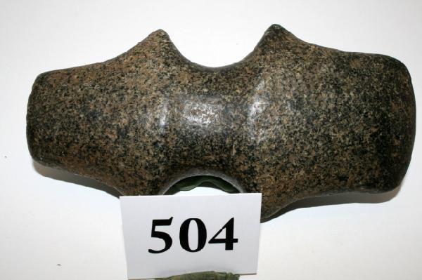 Full Grooved Michigan Barbed Axe: 6 1/2" Full Grooved Highly Polished Michigan Barbed Axe – Nice