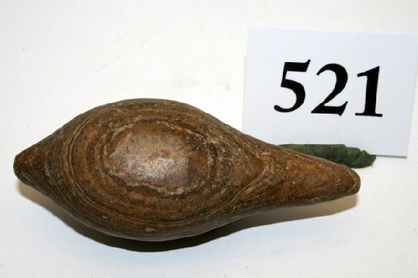 Banded Flat Bottom Charmstone: 3 7/8" Banded Flat Bottom Charmstone, fine collected by C.L. Hudson over 40 year period ending in the 1950's in the lower San Joaquiw Valley Cal. they were made and used by the ancient yokut indians i