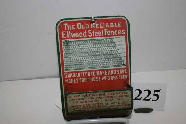 Tin The Old Reliable Elmwood Steel Fenco Match Safe: Tin "The Old Reliable" Elmwood Steel Fenco Match Safe by the American Steel & Wire Co.
