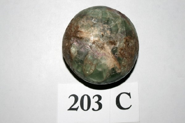 Flourite Bisquit Discoidal: Flourite Bisquit Discoidal – 1 7/8"x 2 5/8" – Ark. – Rare