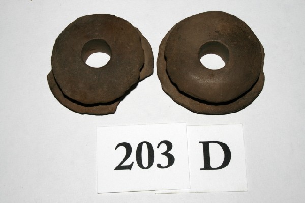 2 Matching pair Ear Spools: 2 Matching pair Ear Spools – 2 ½" – Spiro Mound Laflore Co. Okl. – Rare