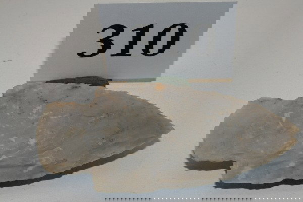 Chalcedony Adena Point: 3 3/4" Flint Ridge Chalcedony Adena Point