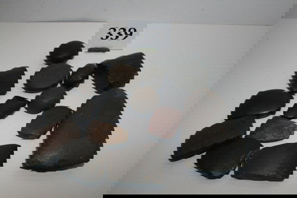 Group of 14 Hematite Artifacts: Group of 14 Hematite Artifacts – mostly Celts – largest 3 1/2" – Ohio