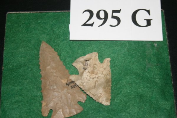 Ft. Payne Chert Pinetree Point : 2 ¾” Ft. Payne Chert Pinetree Point – Scioto Co. Ohio – and 1 7/8” Attica Chert Hardin Merrilville, Ind. – “Indiana Green”