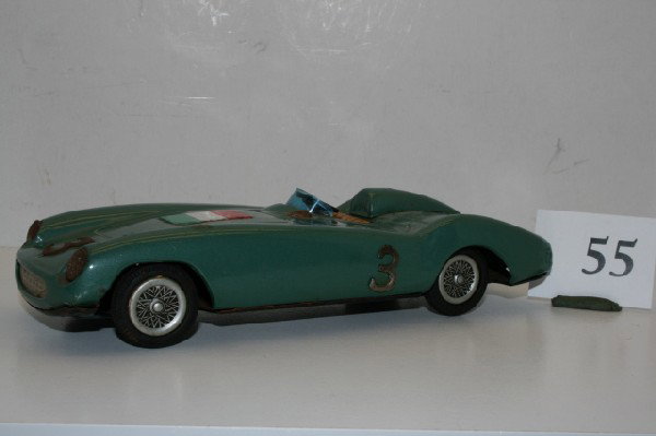 Bandai Tin Car: Bandai Tin Car Ferrari Open Racer #3 – oxidation – vg