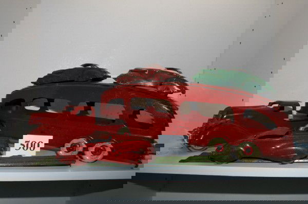 Marx Motor Transport: Marx Motor Transport with ramps – Pressed Steel with 3 cars