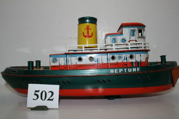 Neptune Tug Boat: Modern Toys Neptune Tug Boat – B/O not working – vg