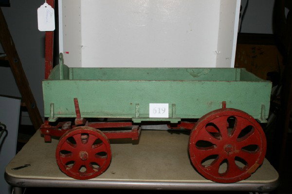 Wooden Hay Wagon: Wooden Hay Wagon – no horse – great highlights – 30"