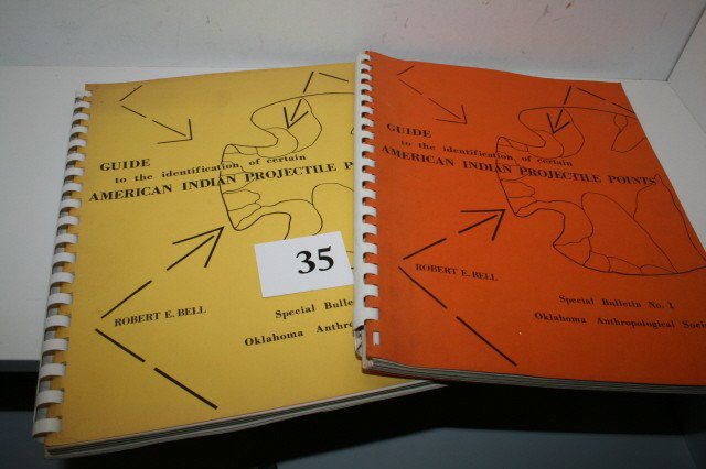 2 Bulletins - #1, #2 : 2 Bulletins - #1, #2 "Guide to the Identification of Certain American Indian Projectile Points", Robert E. Bell 1960, 1958 Oklahoma "Anthropological Society