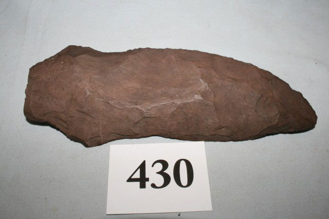 Native American Knife: 6 3/8" Red Slate Native American Knife