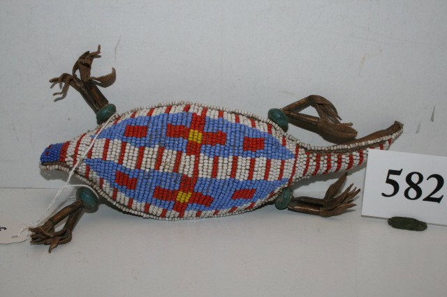 8 1/2" Beaded Lizard Fetish: 8 1/2" Beaded Lizard Fetish