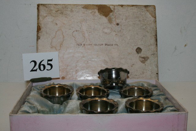 Salt Dip: Set of 6 Silver Plate in original box – New Haven Silver Plate Co.