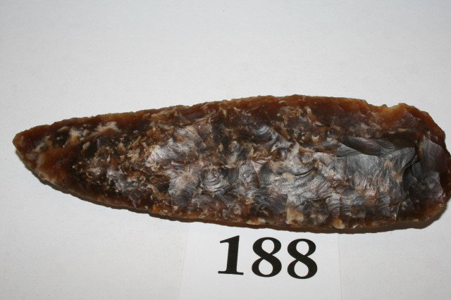 Knife River Blade: 6 1/16" Knife River Blade Albert Lea, Mn. Ex. Lloyd Dougstadt Collection