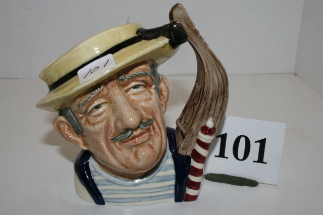 Royal Doulton Toby Mug: Royal Doulton Toby Mug – Gondolier copyright 1963