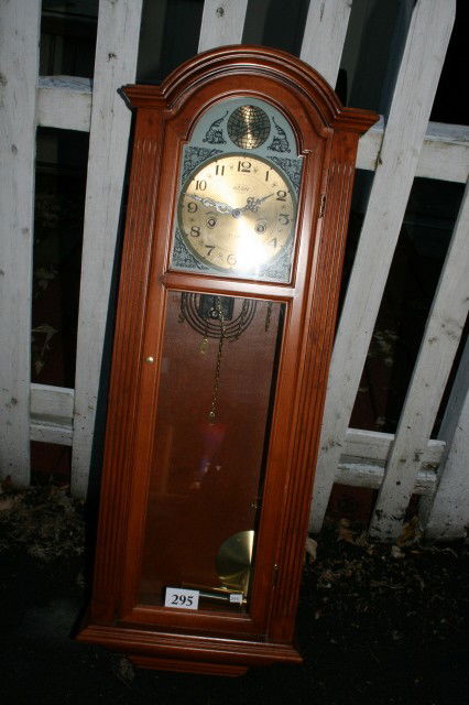 AEON Contemporary Clock WILL NOT SHIP: 40" AEON Contemporary Clock – 31 Day – Hour Strike – Maple Case (will not ship)