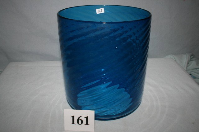 Blue Opalescent Swirled Shade