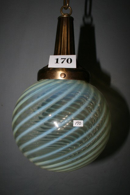 Vaseline Opalescent Hall Light