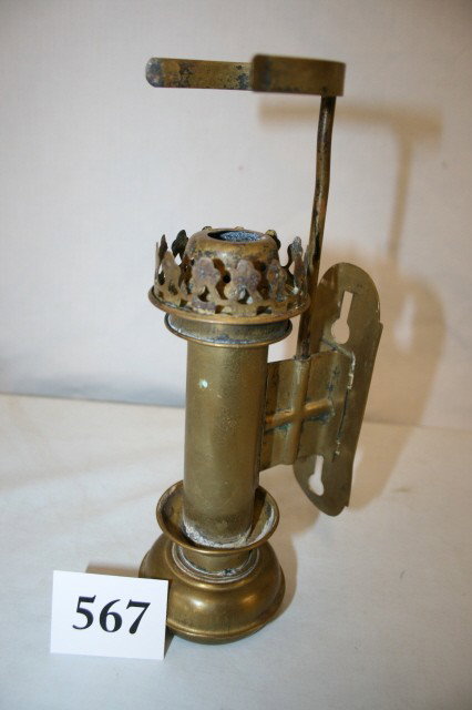 Candle Sconce: Early Candle Sconce 13" Tall Signed in Two Places "L.C. Tiffany Studios NY City, NY