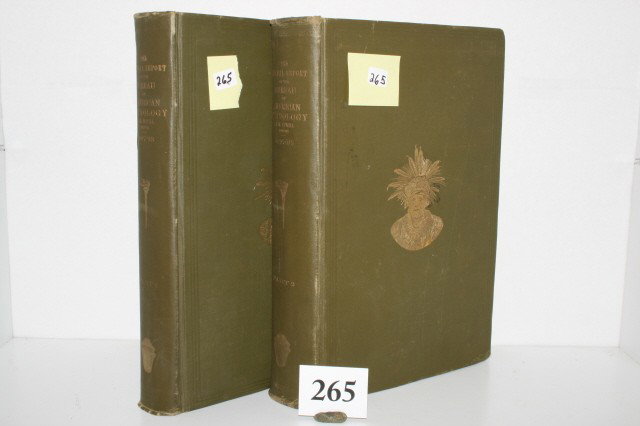 2 Books – Vol. #1 - #2: 2 Books – Vol. #1 - #2 "Bureau of American Archaeology Reports"- 19th BAE Reports 1897-1898 – good condition, J.W. Powell, Dir.